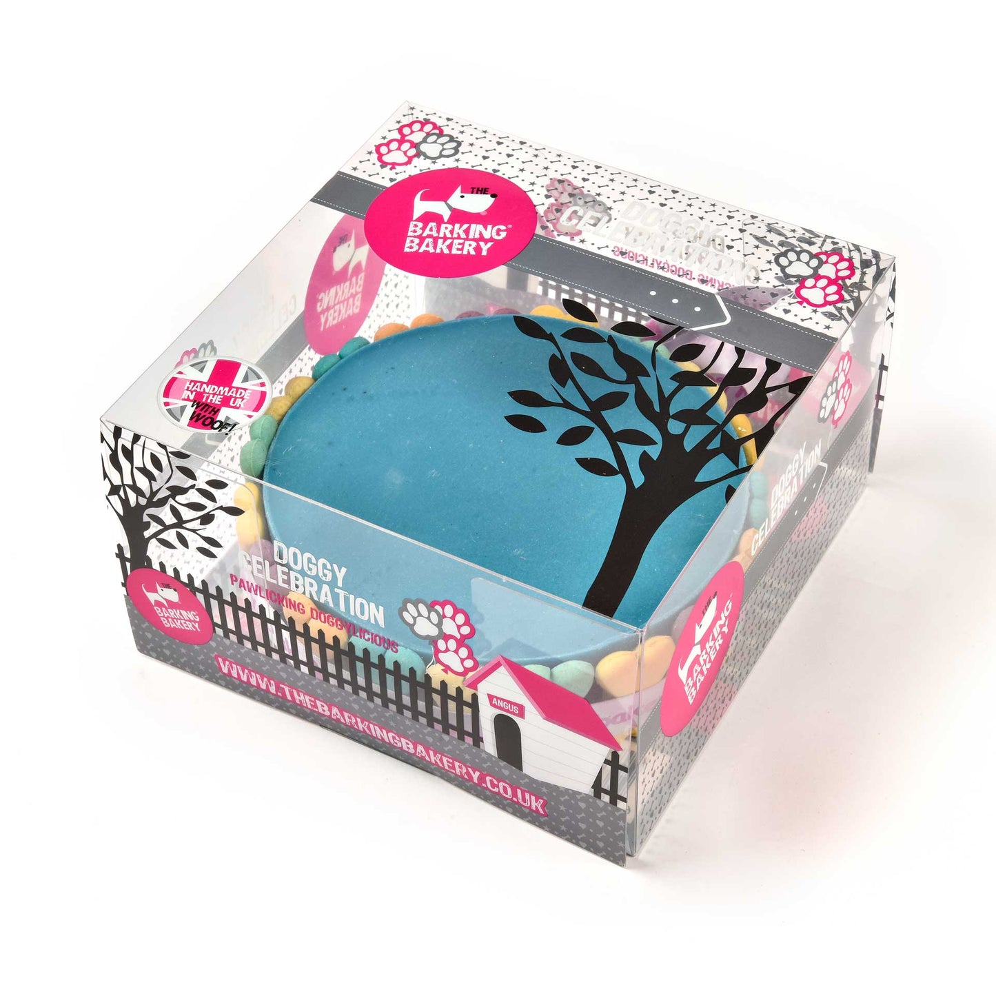 Blue Yoghurt Topped Pawty Cake for Dogs