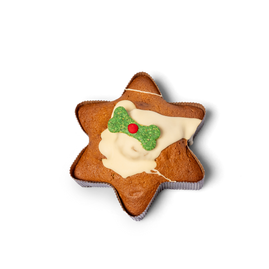 Yappy Woofmas Christmas Star Cake for Dogs