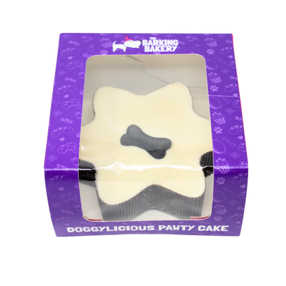 Yoghurt Topped Star Cake with Biscuit Bone