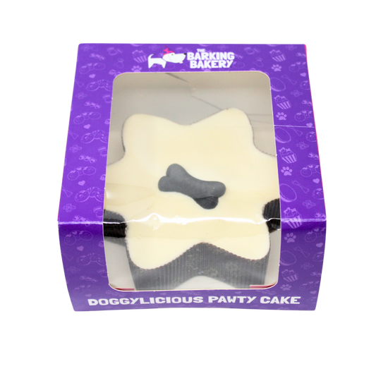 Yoghurt Topped Star Cake with Biscuit Bone
