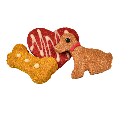 Heart, Dog and Bone Shaped Cheesy Biscuits