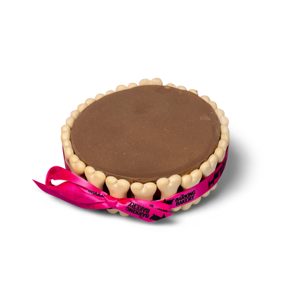 Carob Yoghurt Topped Pawty Cake for Dogs