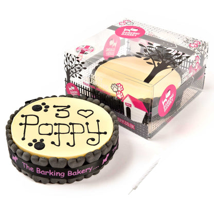 Handwritten Vanilla Yoghurt Topped Pawty Cake (Please allow 5-7 working days delivery)