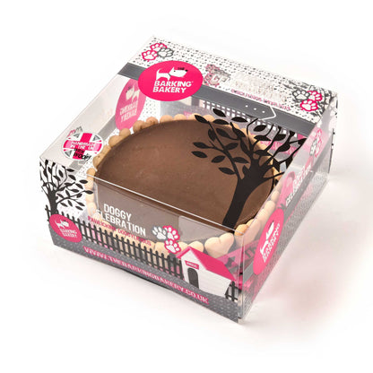 Carob Yoghurt Topped Pawty Cake for Dogs