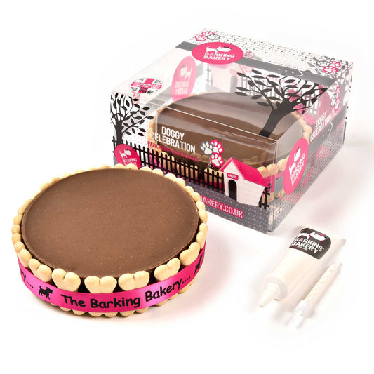 Carob Yoghurt Topped Pawty Cake for Dogs