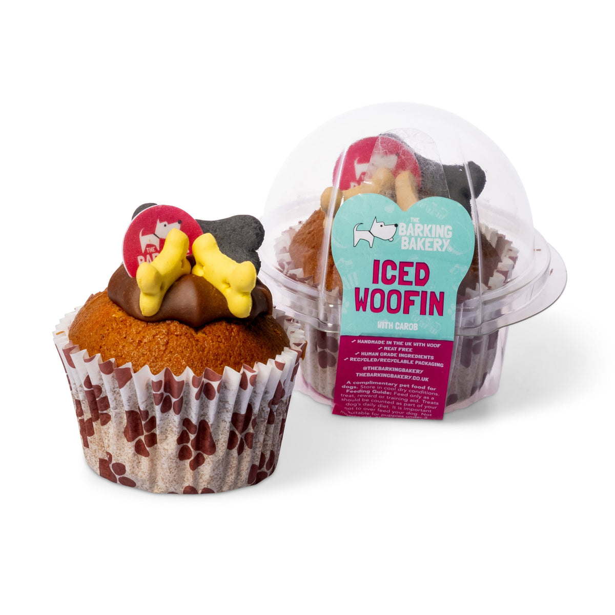 Vanilla Woofin with Carob Frosting | Delicious Doggy Cake Treats UK ...