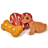 Heart, Dog and Bone Shaped Cheesey Biscuits
