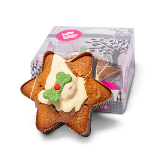Yappy Woofmas Christmas Star Cake for Dogs