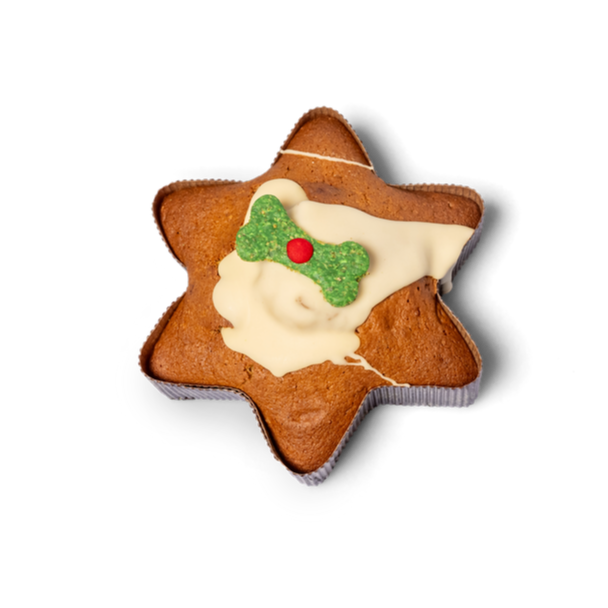 Yappy Woofmas Christmas Star Cake for Dogs