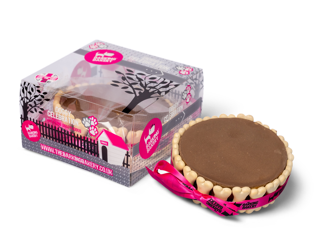 Carob Yoghurt Topped Pawty Cake for Dogs