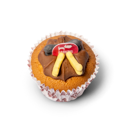 Carob Woofin with Carob Frosting (Dog Friendly Chocolate)