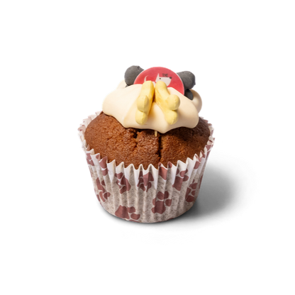 Carob Woofin (Doggy Safe Chocolate) with Vanilla Frosting