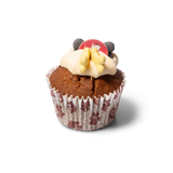 Carob Woofin (Doggy Safe Chocolate) with Vanilla Frosting