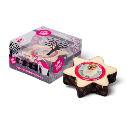 Star Shaped My Pet Picture Cake | Personalised Dog Cake (Allow 5-7 working days for delivery)