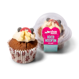 Carob Woofin (Doggy Safe Chocolate) with Vanilla Frosting