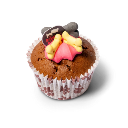 Carob Woofin with Pink Frosting (Dog Friendly Chocolate)