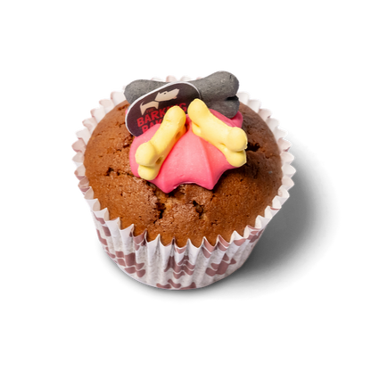 Carob Woofin with Pink Frosting (Dog Friendly Chocolate)