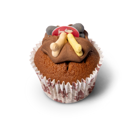 Carob Woofin with Carob Frosting (Dog Friendly Chocolate)