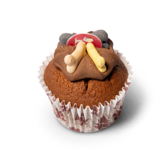 Carob Woofin with Carob Frosting (Dog Friendly Chocolate)