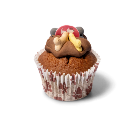 Carob Woofin with Carob Frosting (Dog Friendly Chocolate)