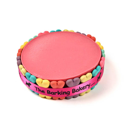 Pink Yoghurt Topped Pawty Cake