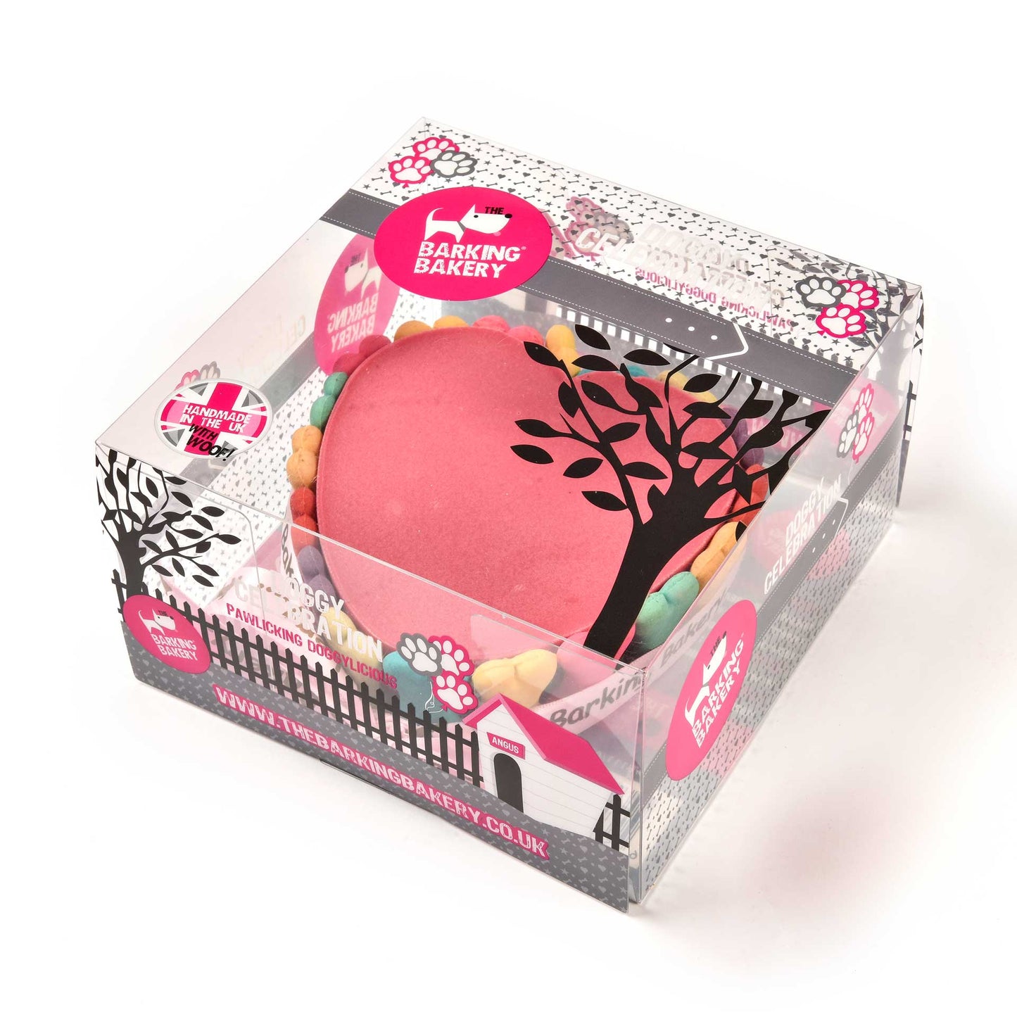 Pink Yoghurt Topped Pawty Cake