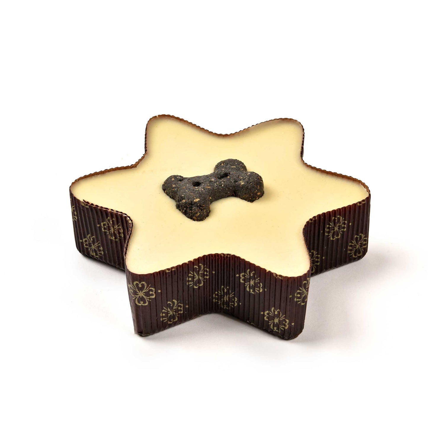 Yoghurt Topped Star Cake w/ bone