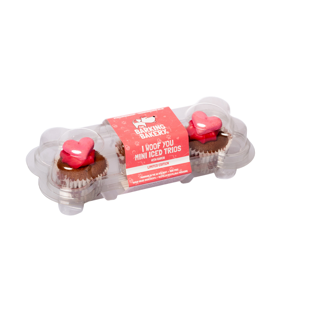 I Woof You Valentines Mini Iced Trios