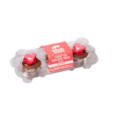 I Woof You Valentines Mini Iced Trios