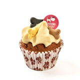 Carob Woofin with Vanilla Frosting