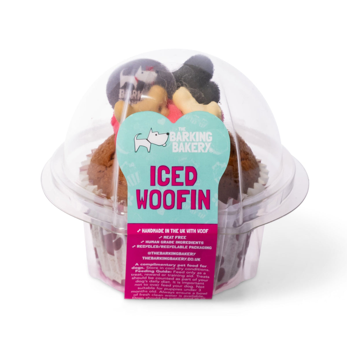 Vanilla Woofin with Pink Yoghurt Frosting