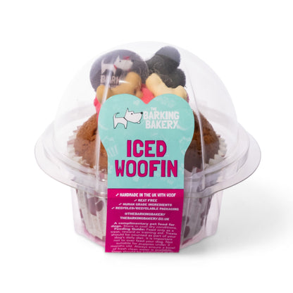 Vanilla Woofin with Pink Yoghurt Frosting